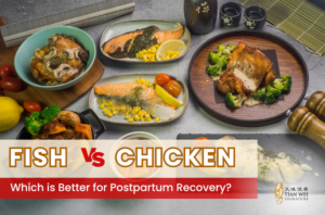 A variety of fish and chicken dishes