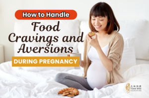 Pregnant women eating