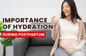Pregnant woman with a glass of water